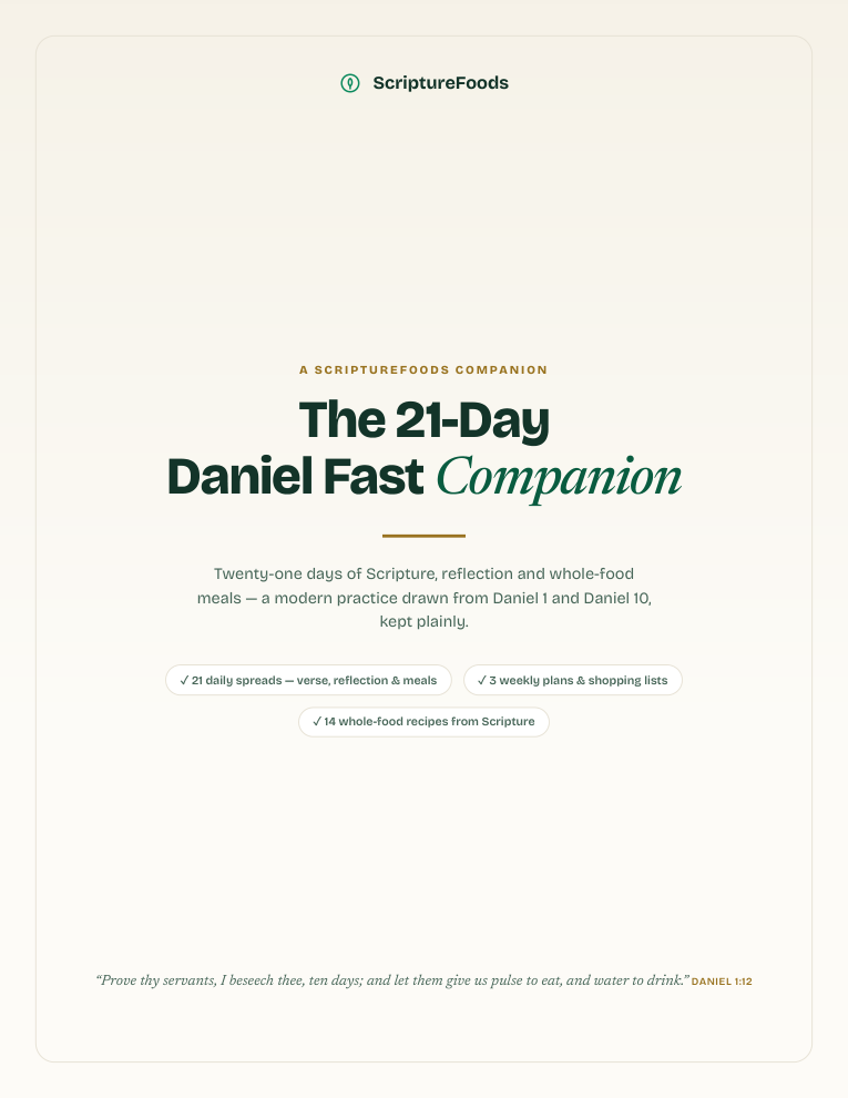 Cover page of The 21-Day Daniel Fast Companion